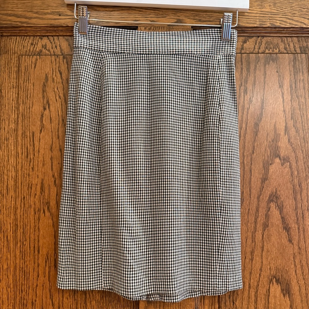 Vintage Gingham Skirt - 24” waist